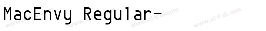MacEnvy Regular字体转换